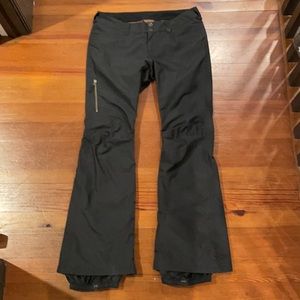 Woman’s Large Black Burton “The White Collection” ski/board pants